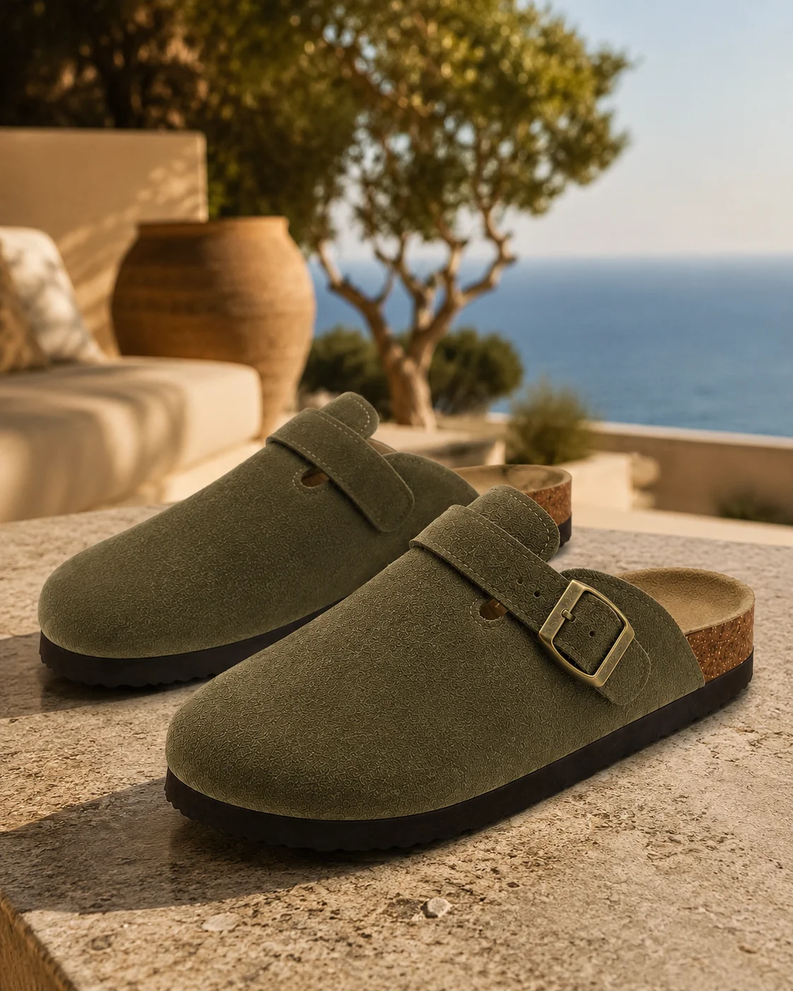 Legacy Men's Suede Cork Clogs