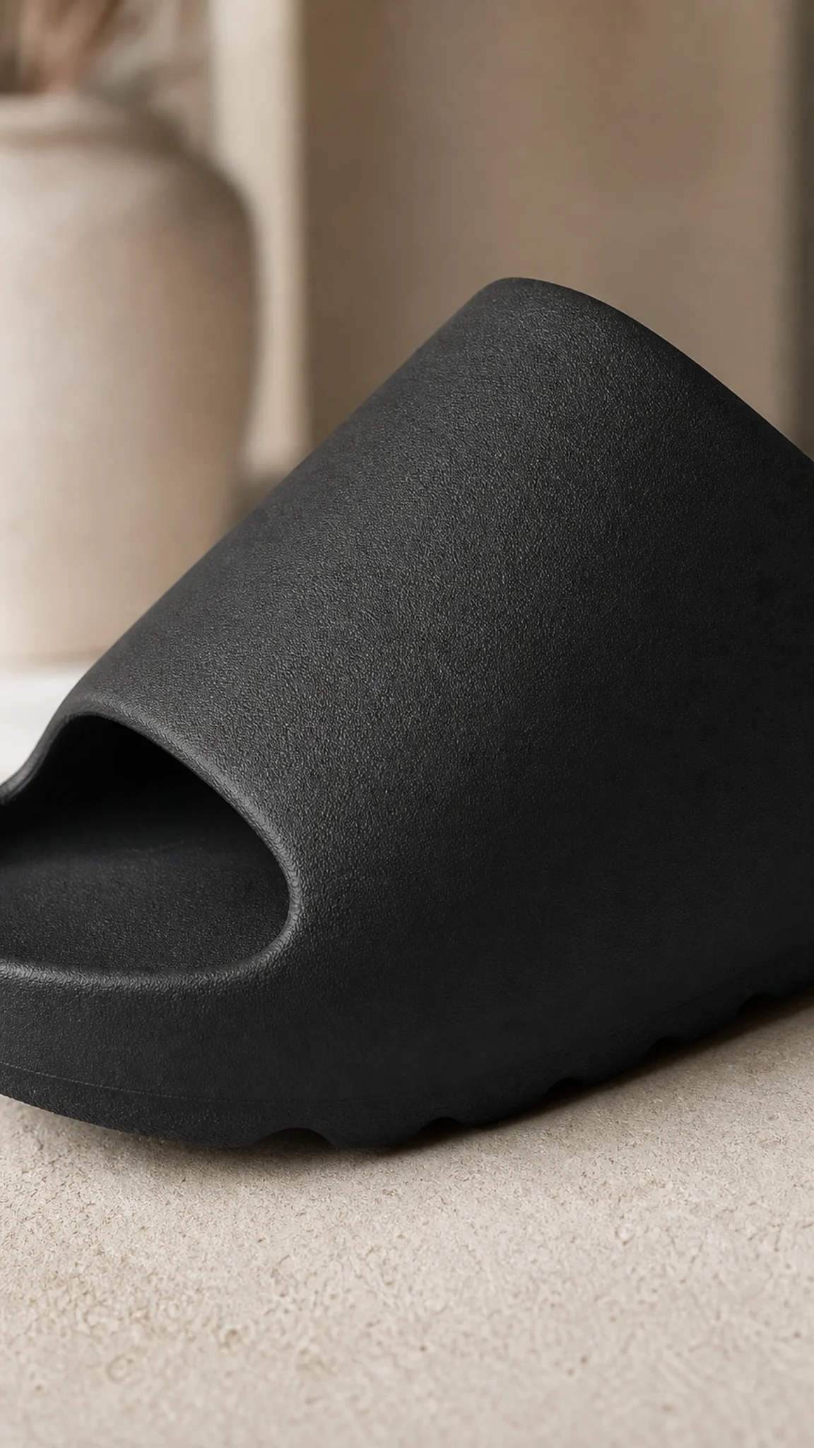 Close-up of the matte EVA upper and moulded sidewall